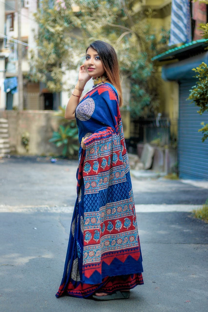 Blue Saree